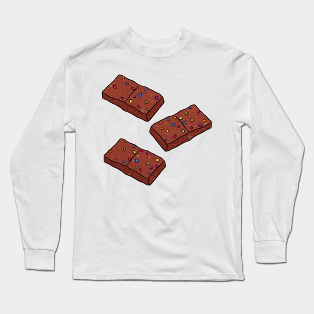 Brownies Long Sleeve T-Shirt by RoserinArt